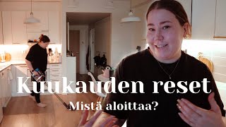 Kuukauden reset rutiini ✨ mistä aloittaa: tavoitteet, siivous, budjetointi