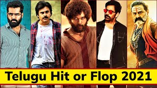 2021 South Indian Telugu All Movies List, Hit or Flop, Box Office Collection