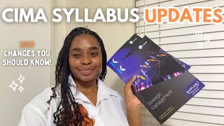 CIMA Syllabus UPDATES For 2025