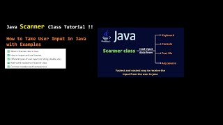 Java Scanner Class Tutorial | How to Take User Input in Java with Examples #13