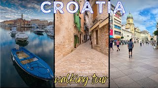 Rijeka, Opatija, Rovinj | Walking Tour 4K UHD