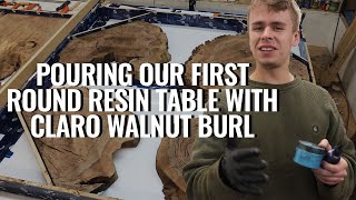 Making Our First Round Resin Table