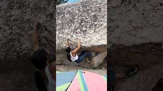 Unnamed V4 the Mushroom boulder the knobs bouldering Tuolumne #yosemitebouldering