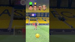 Free Kick Challenge ⚽🥅 #messi #ronaldo #neymar #shorts #soccer #funny