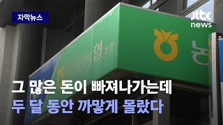 [자막뉴스] 한방 노리고 야금야금 뺀 돈이 무려! 직원 횡령에 또 뚫린 농협 / JTBC News