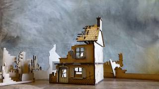 MDF1. Ruined House by Sarissa Models 1/72, 1/76.