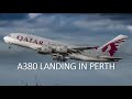 Airbus A 380 smooth landing in Perth Australia