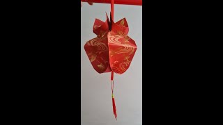 use 5 Angpao to make a lantern! 红包(5个)灯笼