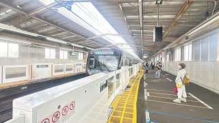 【フリー素材】東急田園都市線2020系あざみ野駅到着