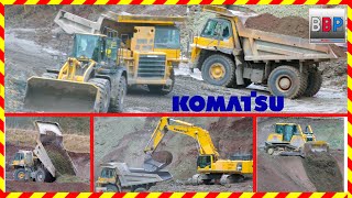 Komatsu PC800LC \u0026 2x HD405, Overburden, 2024. #komatsuexcavator #mining