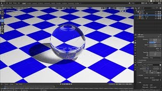 Blender 2.80 Beginners Tutorial: Create And Animate A simple Rolling Glass Ball.