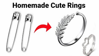 Safety Pin Ring Idea/How to make Ring/Handmade Ring/DIY Ring/Couple Love Rings/MakeRing/homemadering