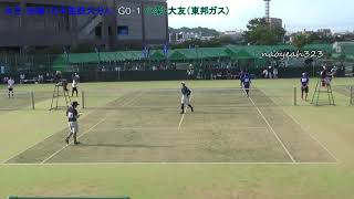 2019年 全日本実業団ソフトテニス 2回戦 第二対戦 米吉・後藤（日本製鉄大分A） 対 小栗・大友（東邦ガス）