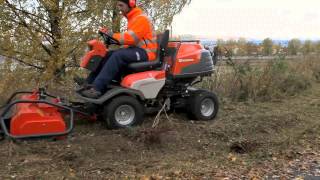 P524 Flail mower in action