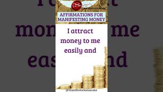 Affirmations for manifesting money manifest money instantly #manifestationawake #moneyaffirmations
