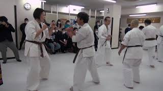 【新極真会】2020年JKO昇段審査会　昇段組手　1組目カメラ2　SHINKYOKUSHINKAI