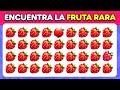 Encuentra el Emoji Raro | Edición de Frutas 🍓🍏🥑 | Niveles Fácil, Medio, Difícil