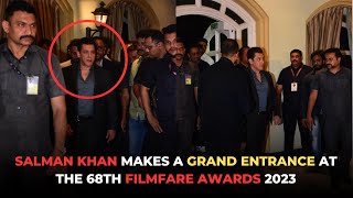 Salman Khan Makes A GRAND 😍 Entrance At The 68th Filmfare Awards 2023 | Must Watch