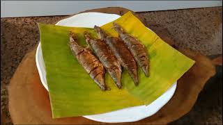 Steamed Mackerel fish wrapped in Banana leaf