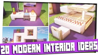 Minecraft - 20  Modern Interior Decoration Ideas and Designs! [Inspiration & Tips]