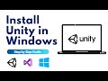 Unity and Visual Studio Installation | How to install Official Unity in windows 10 | #UnityInstall