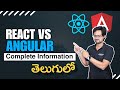 React vs Angular Which One is Best? Differences between React & Angular Explained in Telugu | FLM