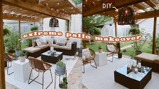 DIY EXTREME PATIO MAKEOVER - Thrifted, DIY, on a Budget! | Outdoor Decorating Ideas