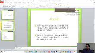 Python Interview Question | What is a Dynamically Typed Language? | Tutorial 02