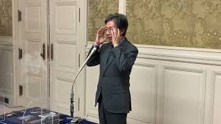 2022年9月22日　安住国対委員長　国民民主党古川国対委員長との会談後ぶら下がり