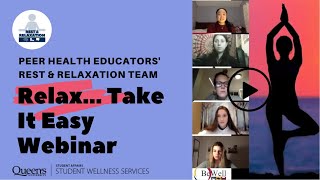 Peer Health Educators Rest and Relaxation Webinar