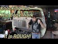 This truck is Rough! Body work tips and spraying primer.