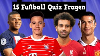 15 Fußball quiz Fragen mit Mbappe, Musiala, Bundesliga | Fußball quiz 2022