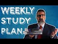 Weekly Study Plan