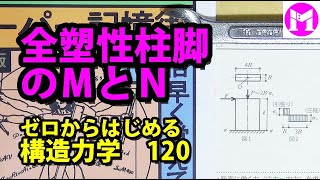 120　全塑性柱脚のＭとＮ　【構力マラソン】ゼロからはじめる構造力学