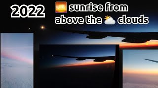 lets travel together | 🌅 sunrise from above the ⛅️ clouds 🤩| mesmerizing view 🤗 #travelvlog #sunrise