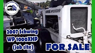 Shotcrete Pump for Sale | 2007 SCHWING WP 1000XHP Concrete Pump