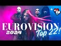 My top of Eurovision Song Contest 2024! (NEW 🇸🇲🇭🇷)