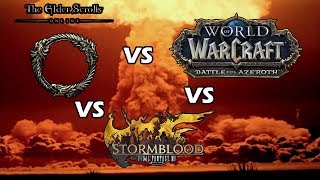 World of Warcraft vs Final Fantasy XIV vs The Elder Scrolls Online !!!