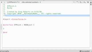 Objective C Programming Tutorial - 34 - Creating a Point class