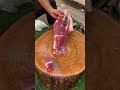 Amazing meat cutting skill in knife | Powerful of knife sharp #shorts2379