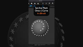 Easily Repeat any mesh along a curve in zBrush!
