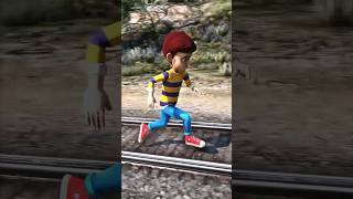 GTAV: RUDRA SAVING SHIVA FROM THOMAS THE TRAIN #shorts