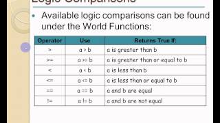 ICS2O - Lesson 10 - Selection Structures