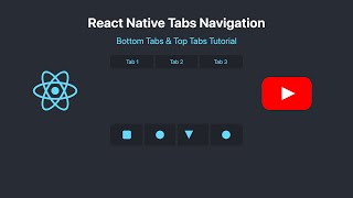 React Native Tabs Navigation Tutorial (Bottom &Top Tabs) | React Native Full Course 2025
