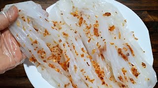 Tired of fatty pork sausage and ham after Tet? Make these spring rolls with fried onions – they'r...