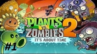 Plants vs. Zombies 2: Tutorial + Day 1 Egypt Gameplay