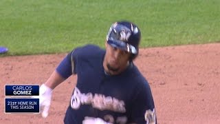 TOR@MIL: Gomez cuts deficit with two-run homer in 6th