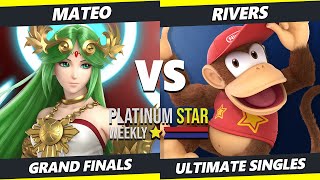 PSW S15:W10 GRAND FINALS - Rivers (Diddy Kong) Vs. Mateo (Palutena) SSBU Ultimate Tournament