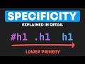 CSS Specificity - The Most Detailed Explanation on YouTube!