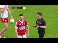 tyrone up ante to see off cork challenge tyrone 1 18 cork 0 17 all ireland sfc highlights